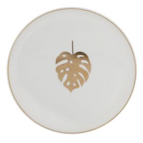 Porland Exotic Desen 8 18 cm Porselen Düz Tabak
