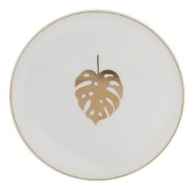 Porland Exotic Desen 8 18 cm Porselen Düz Tabak