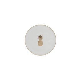 Porland Exotic Desen 9 18 cm Porselen Düz Tabak