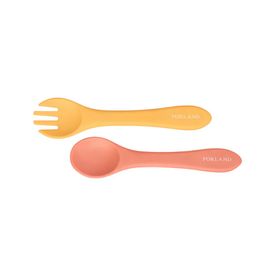 Porland Fancy Hardal Dusty Clay Bebek Alıştırma Çatal Kaşık Seti