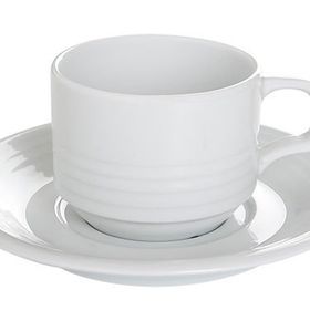 Porland Focus Beyaz 140 cc Tabaklı Çay Fincanı