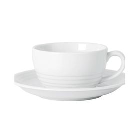 Porland Focus Beyaz 207 cc Tabaklı Çay Fincanı