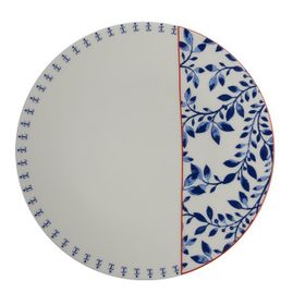 Porland Folksy Desen 1 21 cm Porselen Düz Tabak