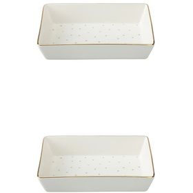 Porland Forest 04LFH000585 8x14 cm 2'li Kahvaltı ve Meze Tabağı