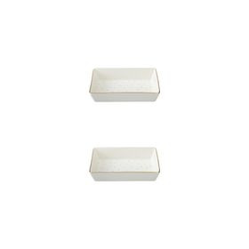 Porland Forest 04LFH000585 8x14 cm 2'li Kahvaltı ve Meze Tabağı