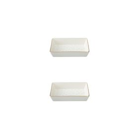 Porland Forest 04LFH000585 8x14 cm 2'li Kahvaltı ve Meze Tabağı