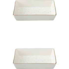 Porland Forest 04LFH000585 8x14 cm 2'li Kahvaltı ve Meze Tabağı