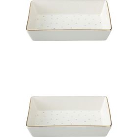 Porland Forest 04LFH000585 8x14 cm 2'li Kahvaltı ve Meze Tabağı