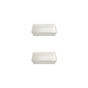 Porland Forest 04LFH000585 8x14 cm 2'li Kahvaltı ve Meze Tabağı