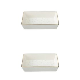 Porland Forest 04LFH000585 8x14 cm 2'li Kahvaltı ve Meze Tabağı