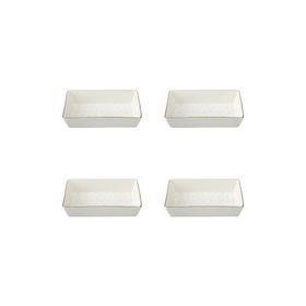 Porland Forest 04LFH000585 8x14 cm 4'lü Kahvaltı ve Meze Tabağı