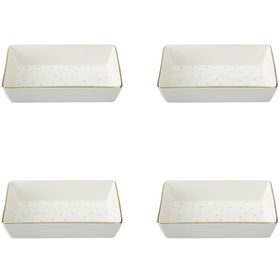Porland Forest 04LFH000585 8x14 cm 4'lü Kahvaltı ve Meze Tabağı