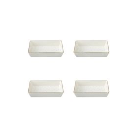 Porland Forest 04LFH000585 8x14 cm 4'lü Kahvaltı ve Meze Tabağı