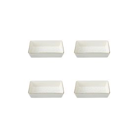 Porland Forest 04LFH000585 8x14 cm 4'lü Kahvaltı ve Meze Tabağı