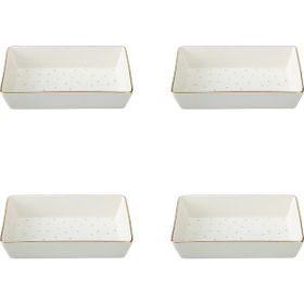 Porland Forest 04LFH000585 8x14 cm 4'lü Kahvaltı ve Meze Tabağı