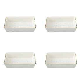 Porland Forest 04LFH000585 8x14 cm 4'lü Kahvaltı ve Meze Tabağı