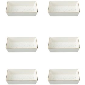 Porland Forest 04LFH000585 8x14 cm 6'lı Kahvaltı ve Meze Tabağı