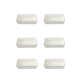 Porland Forest 04LFH000585 8x14 cm 6'lı Kahvaltı ve Meze Tabağı