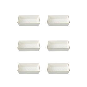 Porland Forest 04LFH000585 8x14 cm 6'lı Kahvaltı ve Meze Tabağı