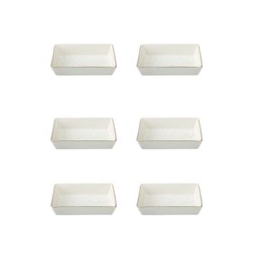 Porland Forest 04LFH000585 8x14 cm 6'lı Kahvaltı ve Meze Tabağı