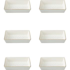 Porland Forest 04LFH000585 8x14 cm 6'lı Kahvaltı ve Meze Tabağı