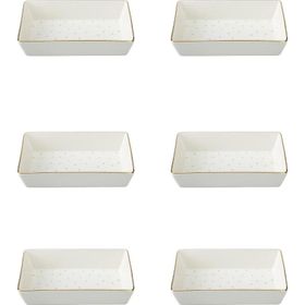 Porland Forest 04LFH000585 8x14 cm 6'lı Kahvaltı ve Meze Tabağı
