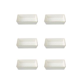 Porland Forest 04LFH000585 8x14 cm 6'lı Kahvaltı ve Meze Tabağı