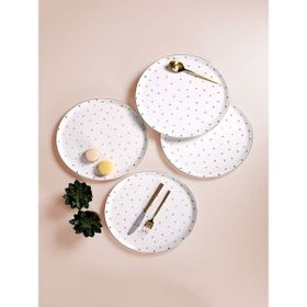 Porland Forest 4 Parça 20 cm Düz Tabak Seti