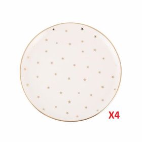 Porland Forest 4 Parça 20 cm Düz Tabak Seti