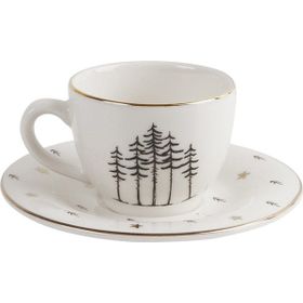 Porland Forest 85 cc Tabaklı Kahve Fincanı