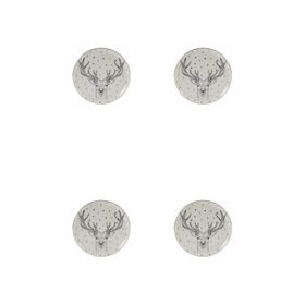 Porland Forest Deer 20 cm 4'lü Düz Tabak