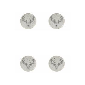 Porland Forest Deer 20 cm 4'lü Düz Tabak