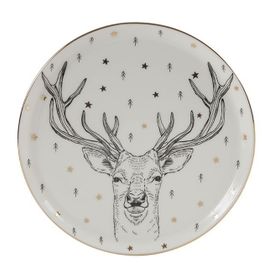 Porland Forest Deer 20 cm 6'lı Düz Tabak