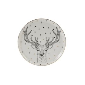 Porland Forest Deer 20 cm Düz Tabak