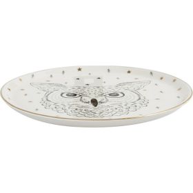 Porland Forest Owl 20 cm Düz Tabak