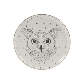 Porland Forest Owl 20 cm Düz Tabak