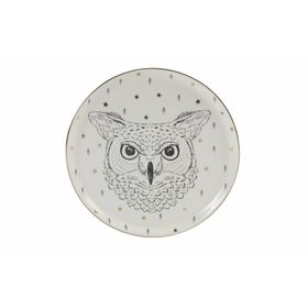 Porland Forest Owl Serisi 20 cm Düz Tabak