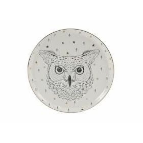 Porland Forest Owl Serisi 20 cm Düz Tabak
