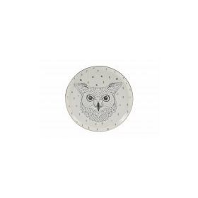 Porland Forest Owl Serisi 20 cm Düz Tabak