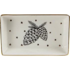 Porland Forest Pine Cone 7x11 cm Kahvaltı Meze Tabağı