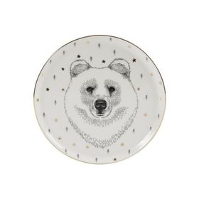 Porland Forest Serisi 20 cm Bear Düz Tabak