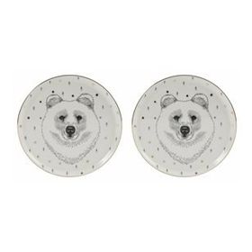 Porland Forest Serisi 20 cm Bear Düz Tabak