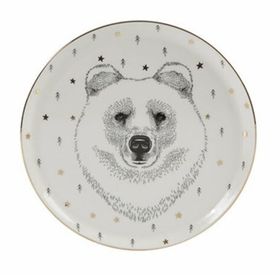 Porland Forest Serisi 20 cm Bear Düz Tabak