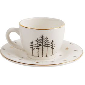 Porland Forest Tabaklı 85 cc 6 Adet Kahve Fincanı