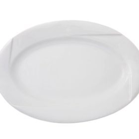 Porland Fourline Beyaz 37 cm Kayık Tabak
