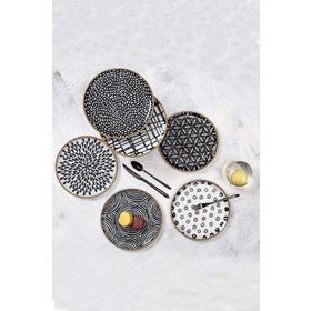 Porland Fractal 20 cm 6 Kişilik Pasta Takımı
