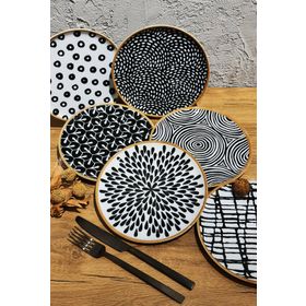 Porland Fractal 6 Parça 6 Kişilik Pasta Takımı