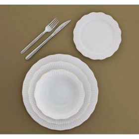 Porland Frilly Altın Yaldız 24 Parça Porselen Yemek Takımı