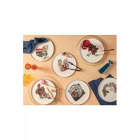 Porland Funky 27 cm 6 Kişilik Servis Takımı