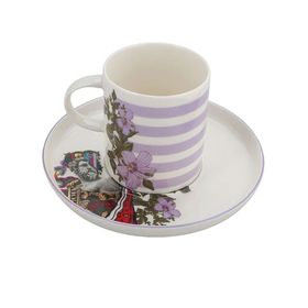 Porland Funky Desen 1 85 cc Tabaklı Kahve Fincanı